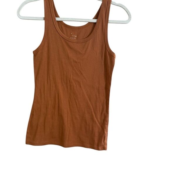 A New Day Tan Sleeveless Fitted Tank Top - Picture 3 of 10